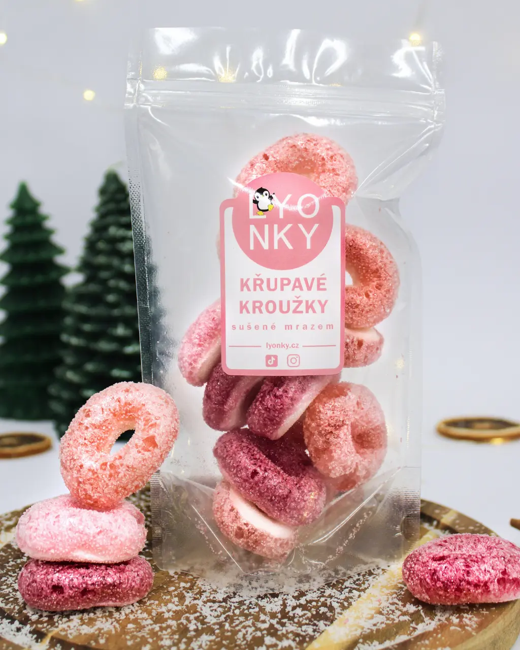 MINI KŘUPAVÉ KROUŽKY sušené mrazem